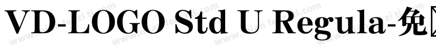 VD-LOGO Std U Regula字体转换